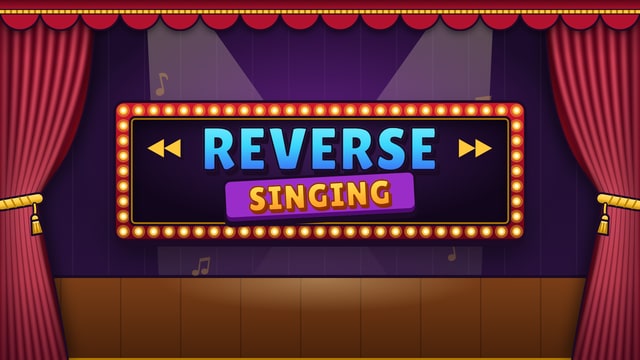 Reverse Singing voice controlled game cover