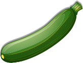 That cucumber is for emotional support, not combat.